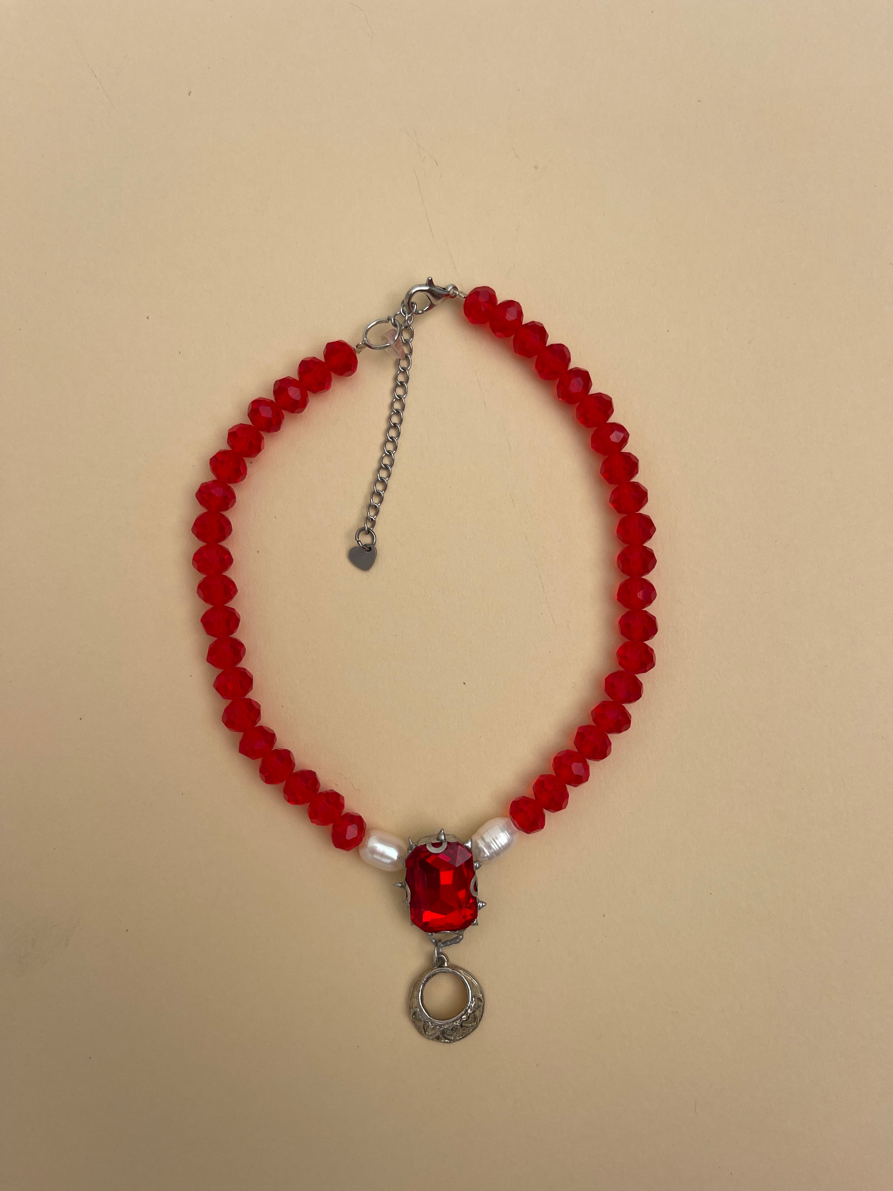 Red love necklace