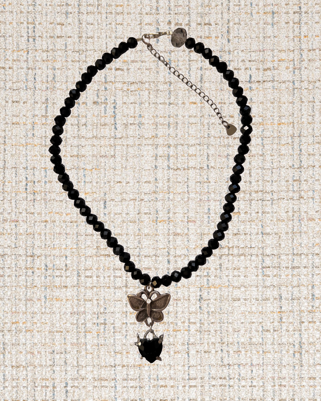 Butterfly spike necklace