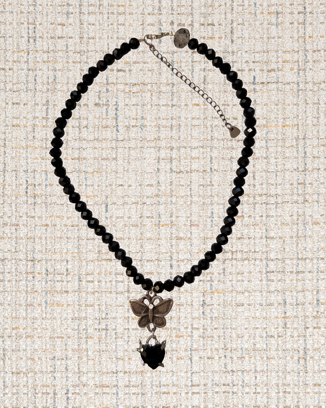 Butterfly spike necklace