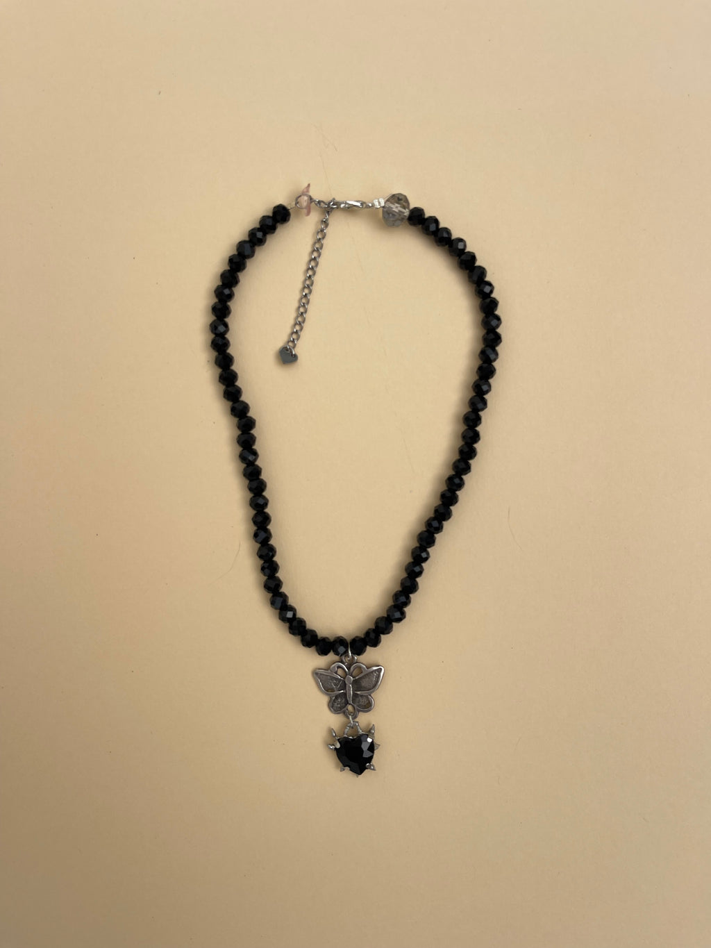 Butterfly spike necklace