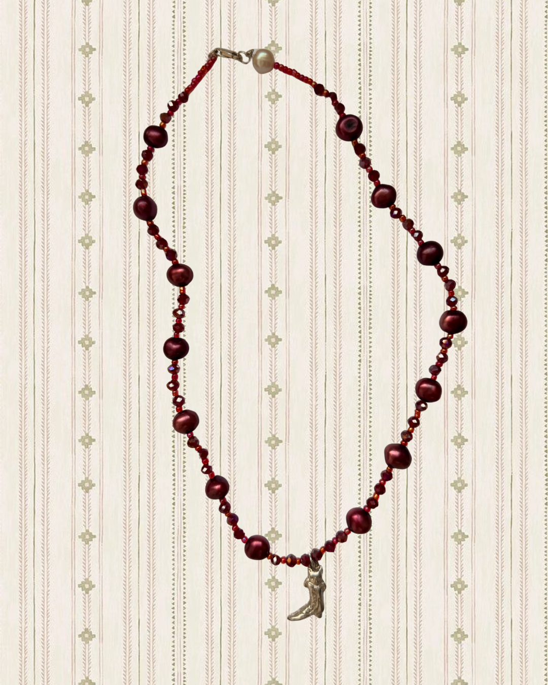 Cat in boot necklace