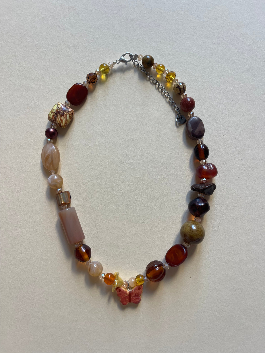 Tonal butterfly necklace