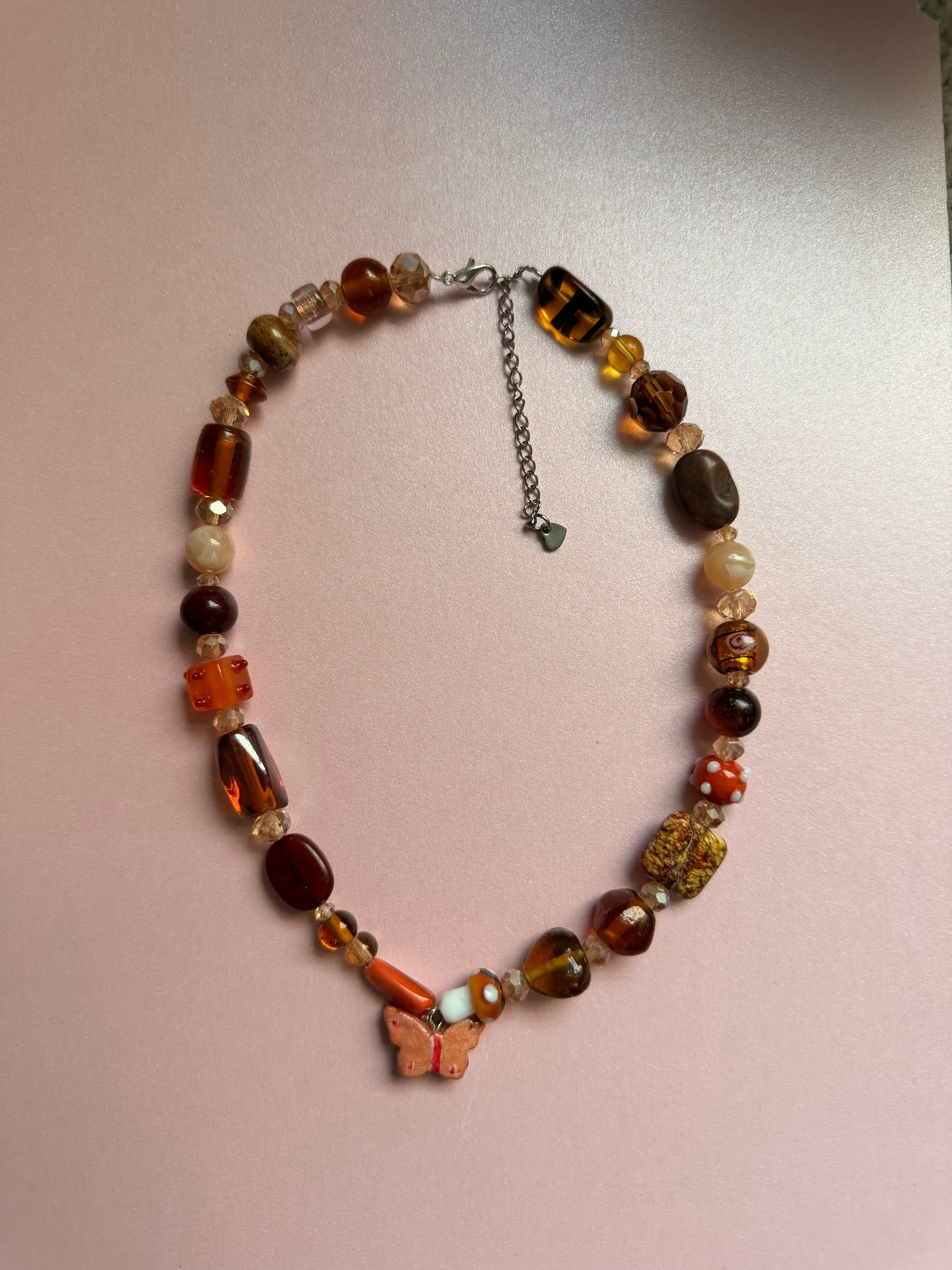 Warm butterfly necklace