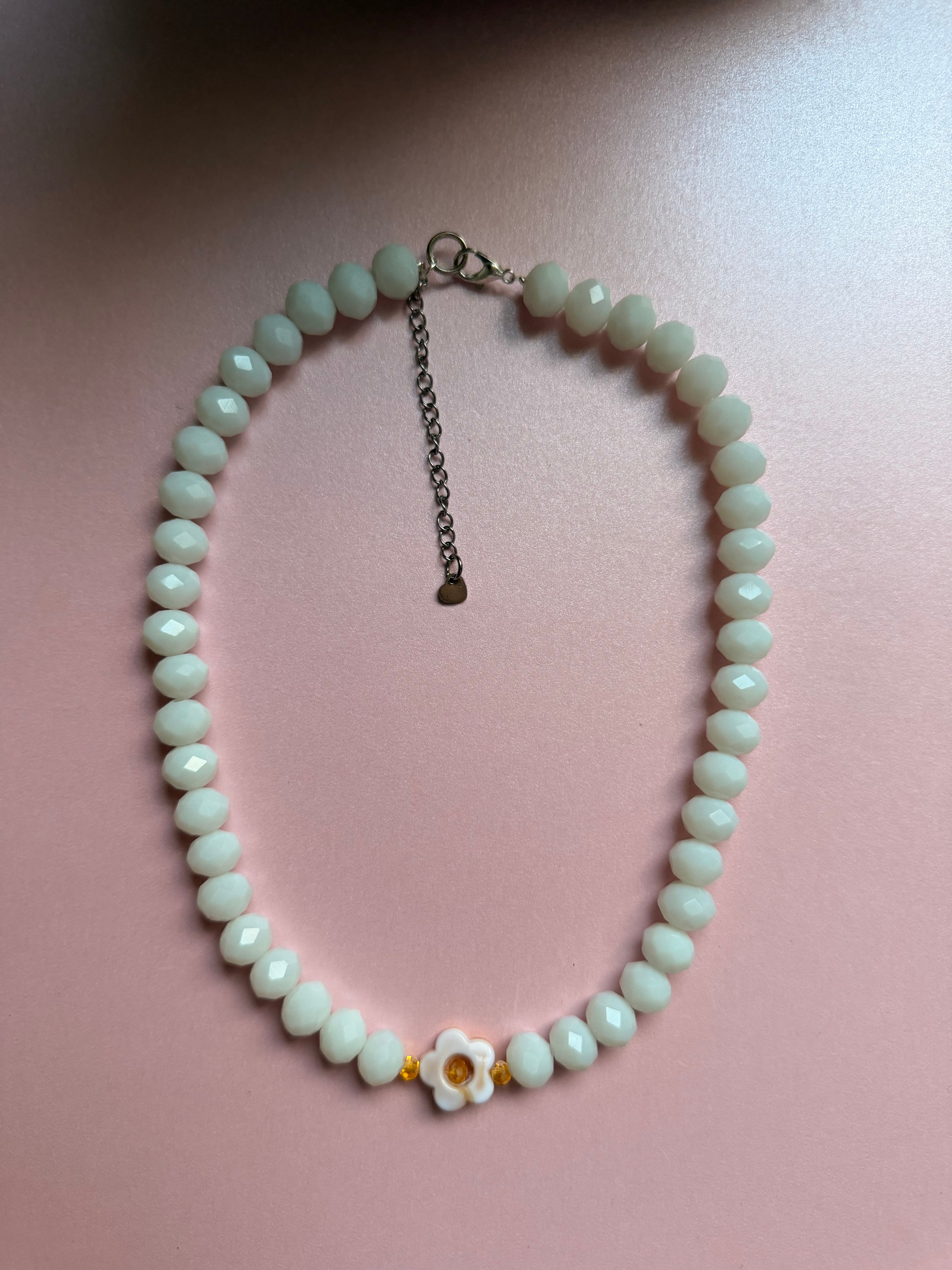 White flower necklace